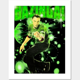 Big Bang Theory Sheldon Stars Bazinga Posters and Art